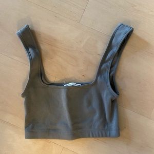 Zara olive green bra